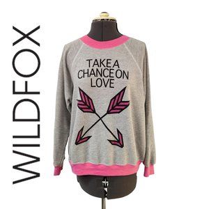 $108 WILDFOX Take A Chance On Love Sweatshirt XS